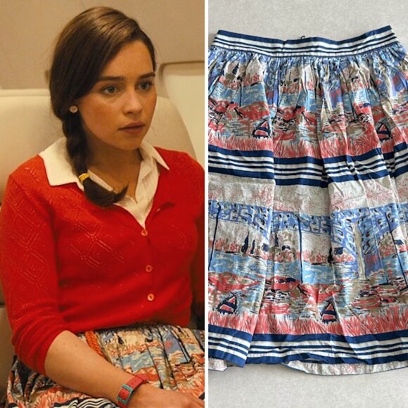 Striped Vacation Painting Skirt ASO Louisa Clark - Picture 2 of 9